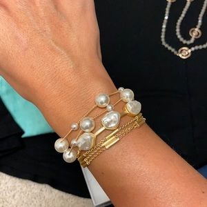 Pearl adjustable bracelet
